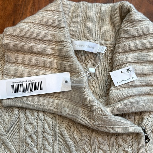 NWT Jonathan Simkhai Davina Chunky Cable Jacket Size Small - Picture 9 of 10